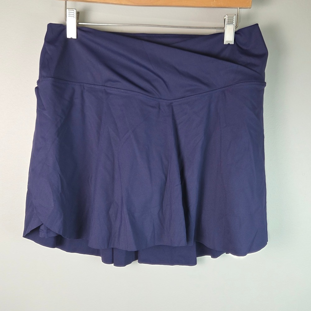 NWT!Halara Skort Women XL Navy Blue New Crossover Waist Softlyzero Airy Athletic